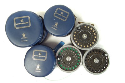 Lot 170 - Hardy Marquis Salmon No.2 reel, with two spools in cases.