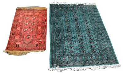 Lot 313 - Bukara rug and Afghan prayer rug