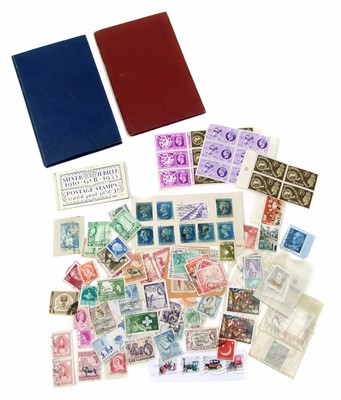 Lot 66 - Two small stockbooks mainly GB and Commonwealth stamps