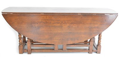 Lot 274 - A good quality oak wake table of 18th-century design