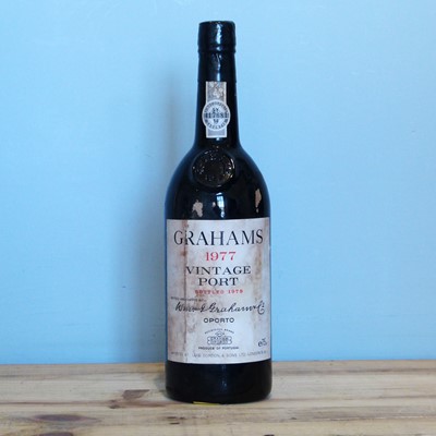 Lot 77 - 1 Bottle Graham’s Vintage Port 1977 (t/s)