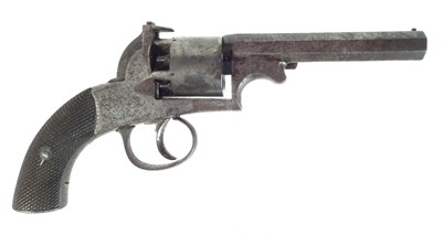 Lot 241 - English Bentley type percussion .120 bore revolver