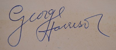 Lot 68 - George Harrison Autograph