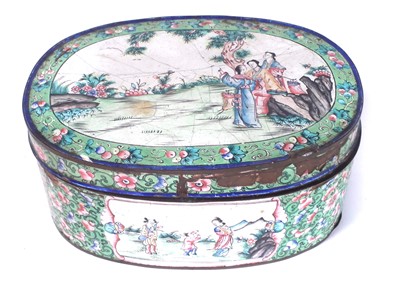 Lot 138 - Chinese enamel box