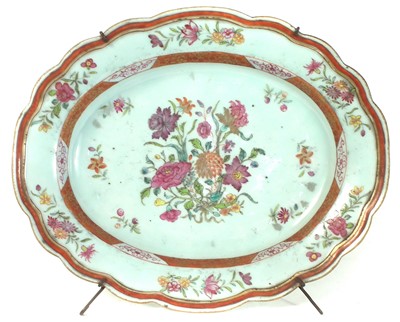 Lot 146 - Chinese oval meat plate