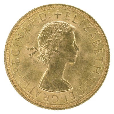 Lot 57 - Queen Elizabeth II, Sovereign, 1958.