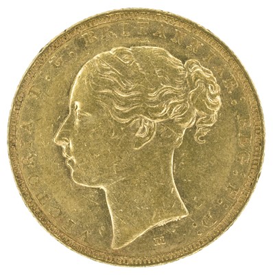 Lot 22 - Queen Victoria, 1885, Sovereign, Melbourne Mint.