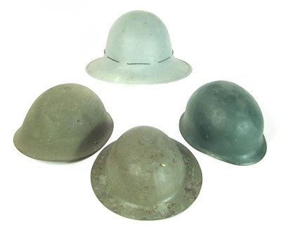 Lot 158 - British Brodie helmet and three others