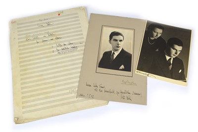 Lot 70 - Victor Babin Signatures and hand-annotated sheet music