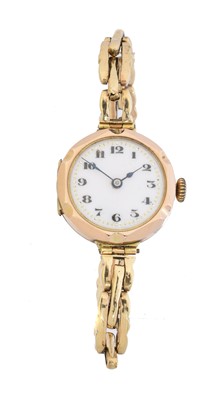 Lot 94 - An early 20th century 9ct gold cased watch