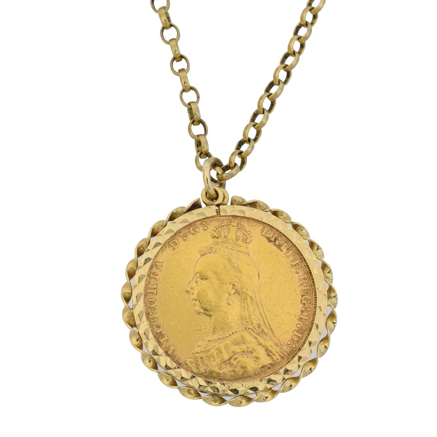 Lot 58 - A Victorian sovereign pendant