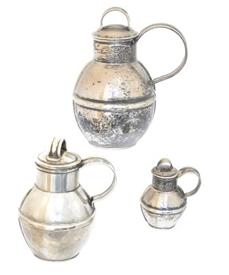 Lot 97 - Three Channel Islands silver Bruce Russell Guernsey cans