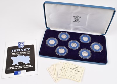 Lot 66 - The Royal Mint Jersey Shipbuilding Series 1991-1994 Silver Proof One Pound Collection.