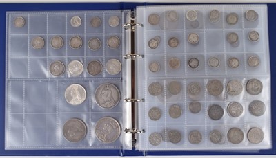 Lot 10 - An album of various British and foreign coinage from George I to Elizabeth II.