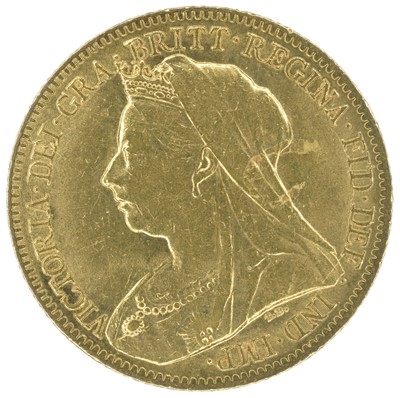Lot 13 - Two Queen Victoria, Half-Sovereigns, 1900 and 1901 (2).