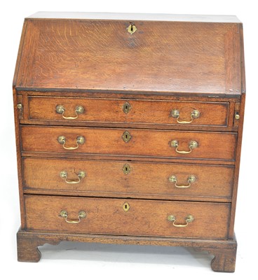 Lot 242 - Late 18th-century oak bureau