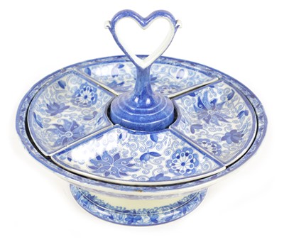 Lot 121 - Blue and white ceramic tazza