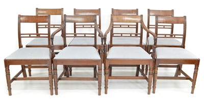 Lot 252 - A set of eight late 18th-century dining chairs