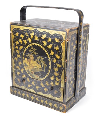 Lot 202 - Chinese lunch box and sewing box