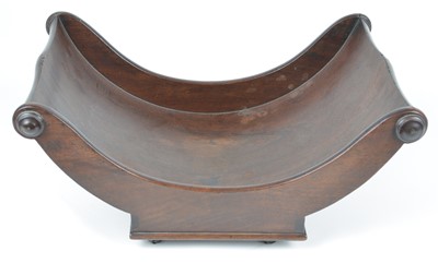 Lot 216 - George III mahogany cheese coaster
