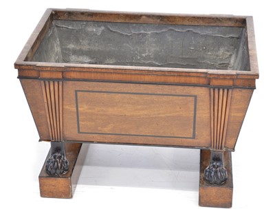 Lot 218 - Regency mahogany plant trough