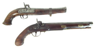 Lot 235 - Two composed percussion pistols