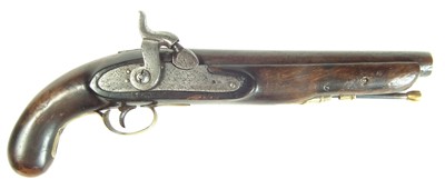 Lot 215 - Percussion belt pistol by Fred Barnes