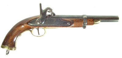 Lot 206 - Belgian percussion holster pistol