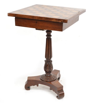 Lot 397 - Victorian mahogany games table
