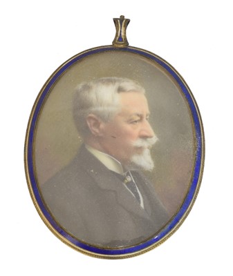 Lot 42 - A portrait miniature in watercolour