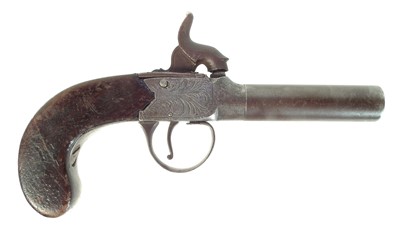 Lot 237 - Percussion boxlock pocket pistol