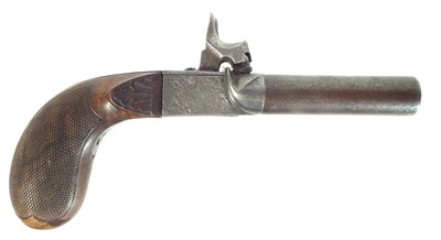 Lot 238 - Percussion double barrel pocket pistol