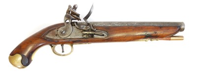 Lot 342 - Modern deactivated Flintlock sea service pistol.