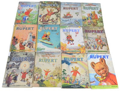 Lot 55 - Rupert Bear Annuals from the 1940's and 50's
