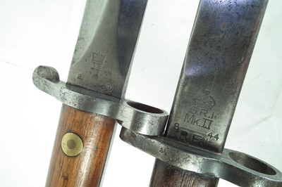 Lot 67 - Two Lee Enfield bayonets