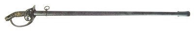 Lot 13 - Prussian 1889 pattern infantry officers sword and scabbard