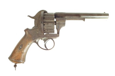Lot 21 - Lafaucheux pinfire 10 shot 11mm revolver