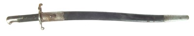 Lot 70 - Martini Henry 1860 pattern Yataghan sword bayonet