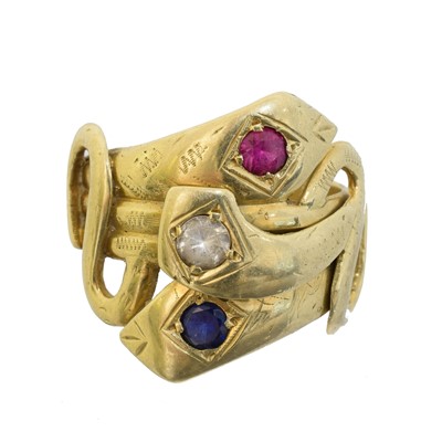 Lot 72 - A gem-set dress ring