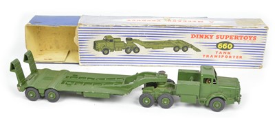 Lot 102 - Dinky Supertoys Tank Transporter 660, boxed.