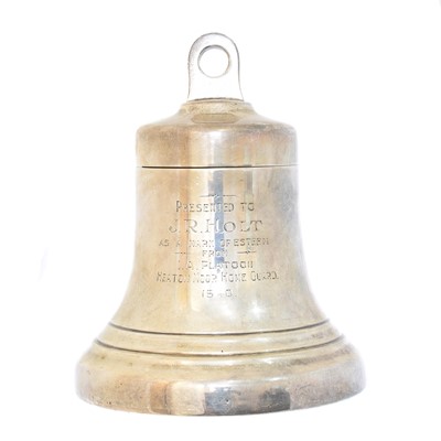 Lot 198 - A George VI silver novelty inkwell