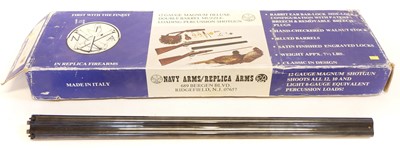 Lot 598 - Navy arms 12 bore shotgun percussion barrels only LICENCE REQUIRED