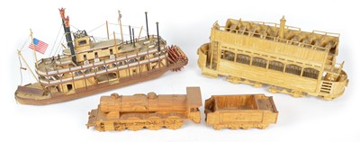 Lot 75 - Three matchstick models
