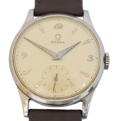 Lot 179 - A stainless steel Omega wristwatch