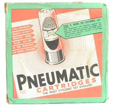 Lot 192 - Original box of 1960's Pneumatic Cartridge Co. 12 bore  LICENCE REQUIRED