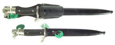 Lot 43 - Two German dress bayonets with scabbards