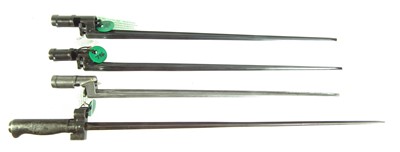 Lot 80 - Four cruciform bayonets