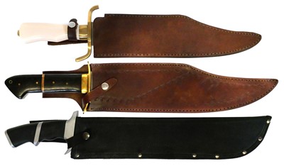 Lot 92 - Three 20th century bowie knives