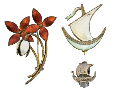 Lot 6 - A selection of Scandinavian silver jewellery