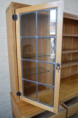 Lot 166 - Mouseman Oak Display Dresser